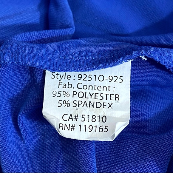 TRIBAL Brand sleeveless gathered front metal accents slinky polyester knit top M - Picture 6 of 6